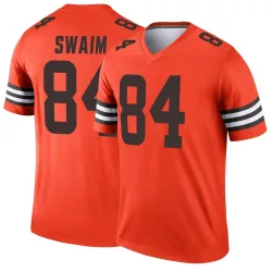 Cleveland Browns Youth Legend Orange Inverted Jersey (84 Geoff Swaim)