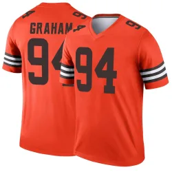 Cleveland Browns Youth Legend Orange Inverted Jersey (94 Mason Graham)