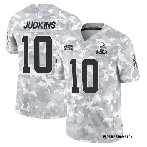 Cleveland Browns Youth Limited Arctic Camo 2024 Salute to Service Jersey (10 Quinshon Judkins)