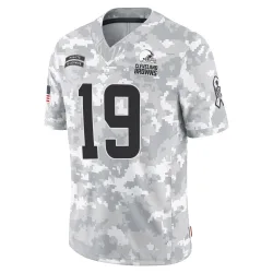 Cleveland Browns Youth Limited Arctic Camo 2024 Salute to Service Jersey (19 Cedric Tillman)