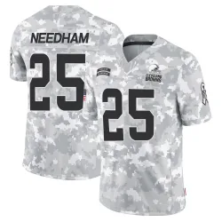 Cleveland Browns Youth Limited Arctic Camo 2024 Salute to Service Jersey (25 Nik Needham)
