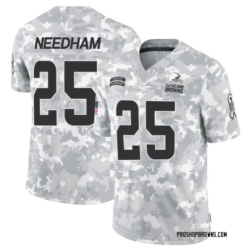 Cleveland Browns Youth Limited Arctic Camo 2024 Salute to Service Jersey (25 Nik Needham)