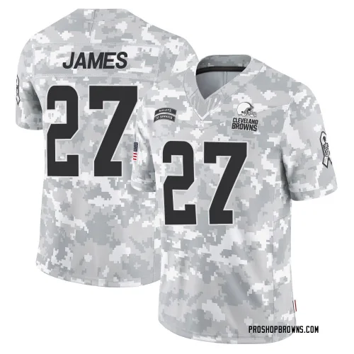 Cleveland Browns Youth Limited Arctic Camo 2024 Salute to Service Jersey (27 LaMareon James)