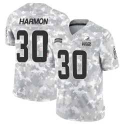 Cleveland Browns Youth Limited Arctic Camo 2024 Salute to Service Jersey (30 Duron Harmon)