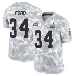 Cleveland Browns Youth Limited Arctic Camo 2024 Salute to Service Jersey (34 Jerome Ford)