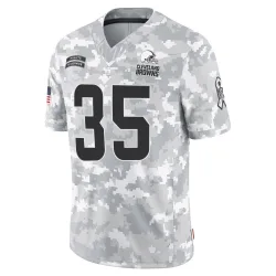 Cleveland Browns Youth Limited Arctic Camo 2024 Salute to Service Jersey (35 Chigozie Anusiem)