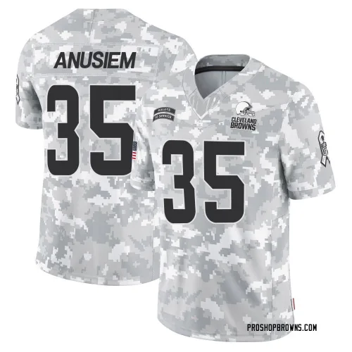 Cleveland Browns Youth Limited Arctic Camo 2024 Salute to Service Jersey (35 Chigozie Anusiem)