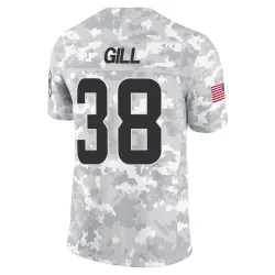 Cleveland Browns Youth Limited Arctic Camo 2024 Salute to Service Jersey (38 Jaelen Gill)