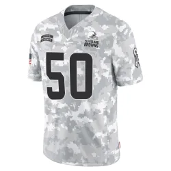 Cleveland Browns Youth Limited Arctic Camo 2024 Salute to Service Jersey (50 Rex Sunahara)