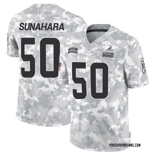 Cleveland Browns Youth Limited Arctic Camo 2024 Salute to Service Jersey (50 Rex Sunahara)