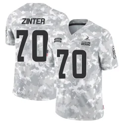 Cleveland Browns Youth Limited Arctic Camo 2024 Salute to Service Jersey (70 Zak Zinter)