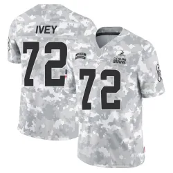 Cleveland Browns Youth Limited Arctic Camo 2024 Salute to Service Jersey (72 Jason Ivey)