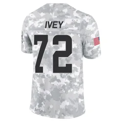 Cleveland Browns Youth Limited Arctic Camo 2024 Salute to Service Jersey (72 Jason Ivey)