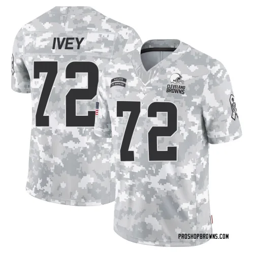Cleveland Browns Youth Limited Arctic Camo 2024 Salute to Service Jersey (72 Jason Ivey)