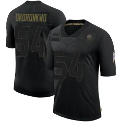 Cleveland Browns Youth Limited Black 2020 Salute To Service Jersey (54 Ogbo Okoronkwo)