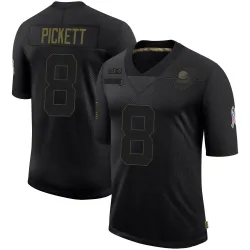Cleveland Browns Youth Limited Black 2020 Salute To Service Jersey (8 Kenny Pickett)