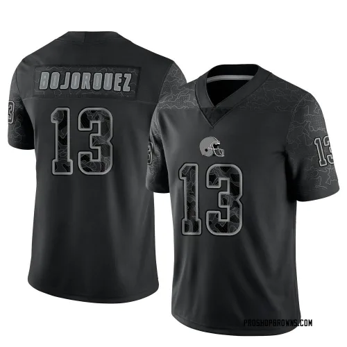 Cleveland Browns Youth Limited Black Reflective Jersey (13 Corey Bojorquez)