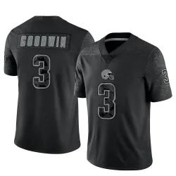 Cleveland Browns Youth Limited Black Reflective Jersey (3 Marquise Goodwin)