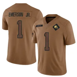 Cleveland Browns Youth Limited Brown 2023 Salute To Service Jersey (1 Martin Emerson Jr.)
