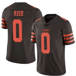 Cleveland Browns Youth Limited Brown Color Rush Jersey (0 Ja'seem Reed)
