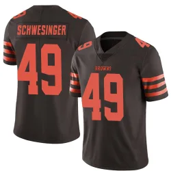 Cleveland Browns Youth Limited Brown Color Rush Jersey (49 Carson Schwesinger)