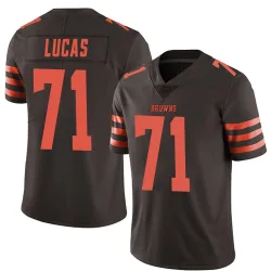 Cleveland Browns Youth Limited Brown Color Rush Jersey (71 Cornelius Lucas)