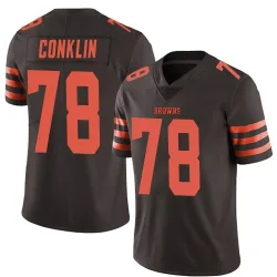 Cleveland Browns Youth Limited Brown Color Rush Jersey (78 Jack Conklin)