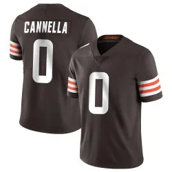 Cleveland Browns Youth Limited Brown Team Color Vapor Untouchable Jersey (0 Sal Cannella)