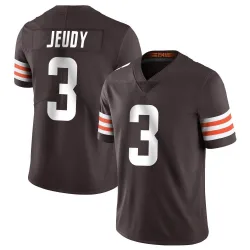 Cleveland Browns Youth Limited Brown Team Color Vapor Untouchable Jersey (3 Jerry Jeudy)