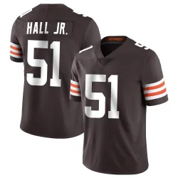Cleveland Browns Youth Limited Brown Team Color Vapor Untouchable Jersey (51 Mike Hall Jr.)