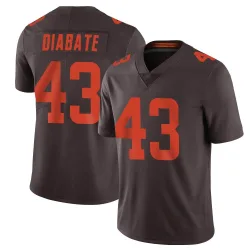 Cleveland Browns Youth Limited Brown Vapor Alternate Jersey (43 Mohamoud Diabate)
