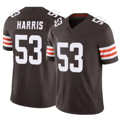 Cleveland Browns Youth Limited Brown Vapor F.U.S.E. Jersey (53 Nick Harris)