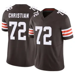 Cleveland Browns Youth Limited Brown Vapor F.U.S.E. Jersey (72 Geron Christian)