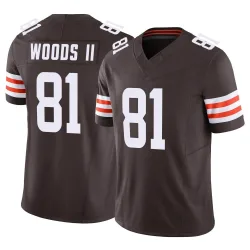 Cleveland Browns Youth Limited Brown Vapor F.U.S.E. Jersey (81 Michael Woods II)