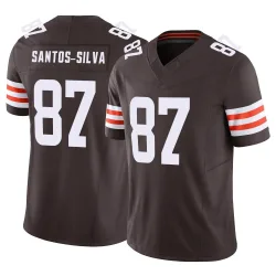 Cleveland Browns Youth Limited Brown Vapor F.U.S.E. Jersey (87 Marcus Santos-Silva)