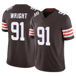 Cleveland Browns Youth Limited Brown Vapor F.U.S.E. Jersey (91 Alex Wright)