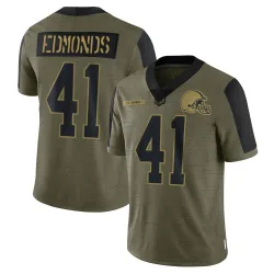 Cleveland Browns Youth Limited Olive 2021 Salute To Service Jersey (41 Chris Edmonds)