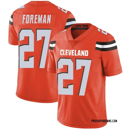 Cleveland Browns Youth Limited Orange Alternate Vapor Untouchable Jersey (27 D'Onta Foreman)