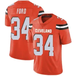 Cleveland Browns Youth Limited Orange Alternate Vapor Untouchable Jersey (34 Jerome Ford)