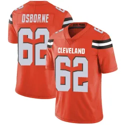 Cleveland Browns Youth Limited Orange Alternate Vapor Untouchable Jersey (62 Justin Osborne)