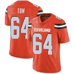 Cleveland Browns Youth Limited Orange Alternate Vapor Untouchable Jersey (64 Cameron Tom)