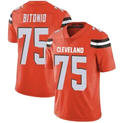 Cleveland Browns Youth Limited Orange Alternate Vapor Untouchable Jersey (75 Joel Bitonio)