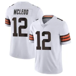 Cleveland Browns Youth Limited White Vapor Untouchable Jersey (12 Rodney McLeod Jr.)