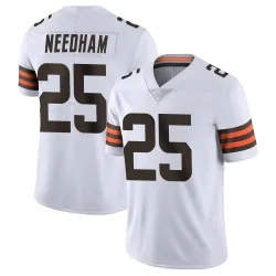 Cleveland Browns Youth Limited White Vapor Untouchable Jersey (25 Nik Needham)