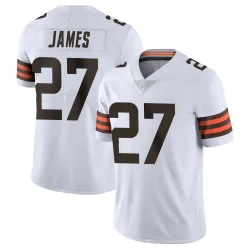 Cleveland Browns Youth Limited White Vapor Untouchable Jersey (27 LaMareon James)