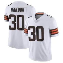 Cleveland Browns Youth Limited White Vapor Untouchable Jersey (30 Duron Harmon)