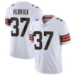 Cleveland Browns Youth Limited White Vapor Untouchable Jersey (37 Luke Floriea)
