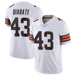 Cleveland Browns Youth Limited White Vapor Untouchable Jersey (43 Mohamoud Diabate)