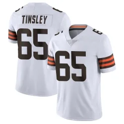 Cleveland Browns Youth Limited White Vapor Untouchable Jersey (65 Dartanyan Tinsley)