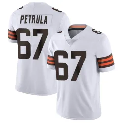 Cleveland Browns Youth Limited White Vapor Untouchable Jersey (67 Ben Petrula)
